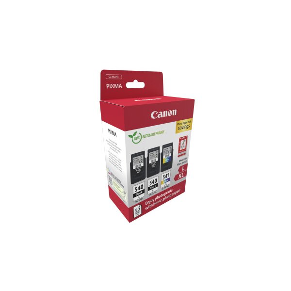 CANON Photo Value Pack L+XL BKCMY PGCL540/1 Pixma MG2150 2xLBK & 1xCMYXL