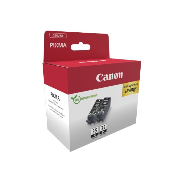 CANON Twin Pack Tinte schwarz PGI-35 TWIN PIXMA iP 100 2x9.3ml