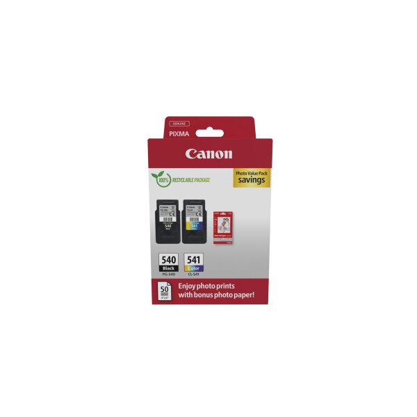 CANON Photo Value Pack noir/color PGCL540/1 PIXMA MG2150 GP-501 50fl.