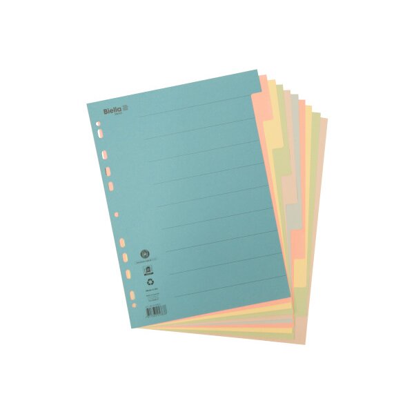 BIELLA R&eacute;pertoires carton A4 46141000U multicouleurs 10 pcs.