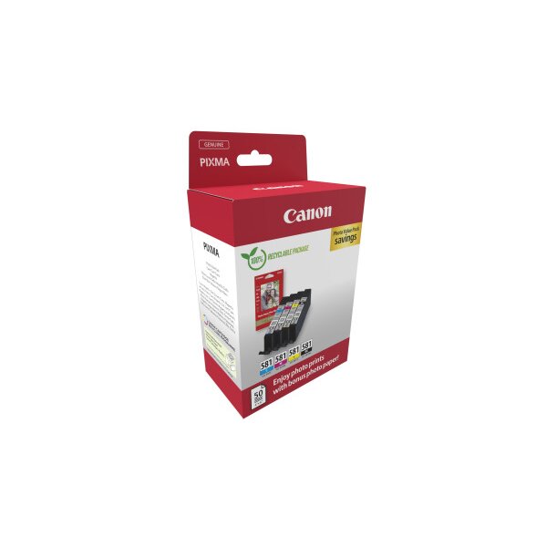 CANON Photo Valuepack BKCMY CLI-581 Pixma TR7550 4x5.6ml