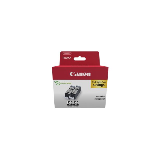CANON Twin Pack encre noir PGI-520BKT iP 3600 2x19ml