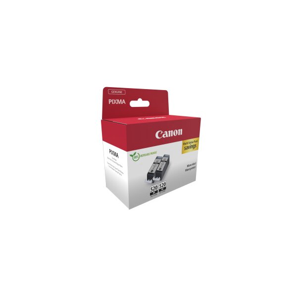 CANON Twin Pack encre noir PGI-520BKT iP 3600 2x19ml