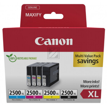 CANON Multipack encre XL BKCMY PGI-2500XL MAXIFY MB5050/5350 128.8ml
