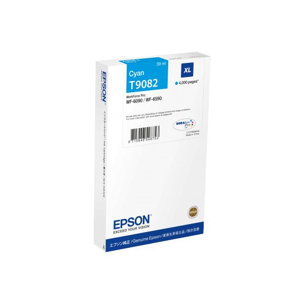 EPSON Tintenpatrone XL cyan T90824N WF 6090/6590 4000 Seiten