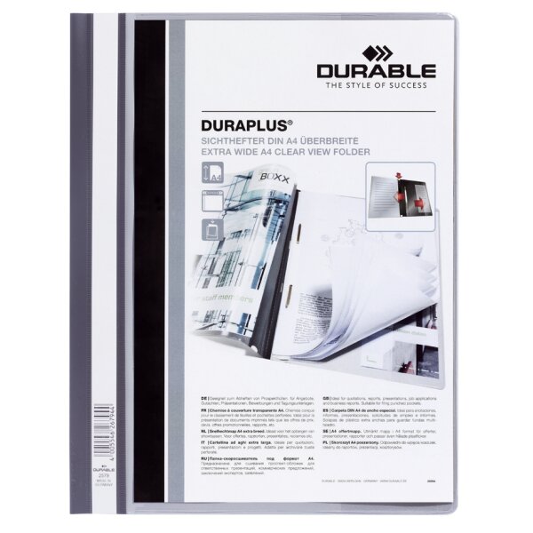 DURABLE Schnellhefter DURAPLUS, DIN A4, gelb, überbreit