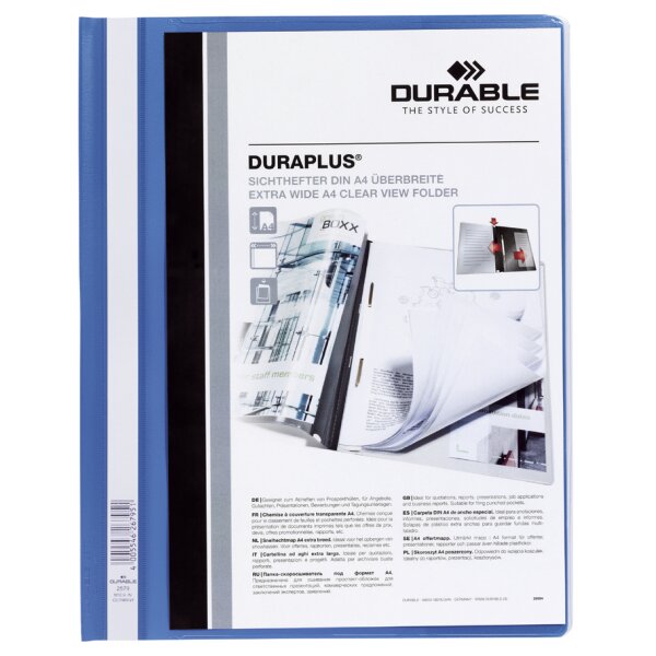 DURABLE Schnellhefter DURAPLUS, DIN A4, gelb, überbreit