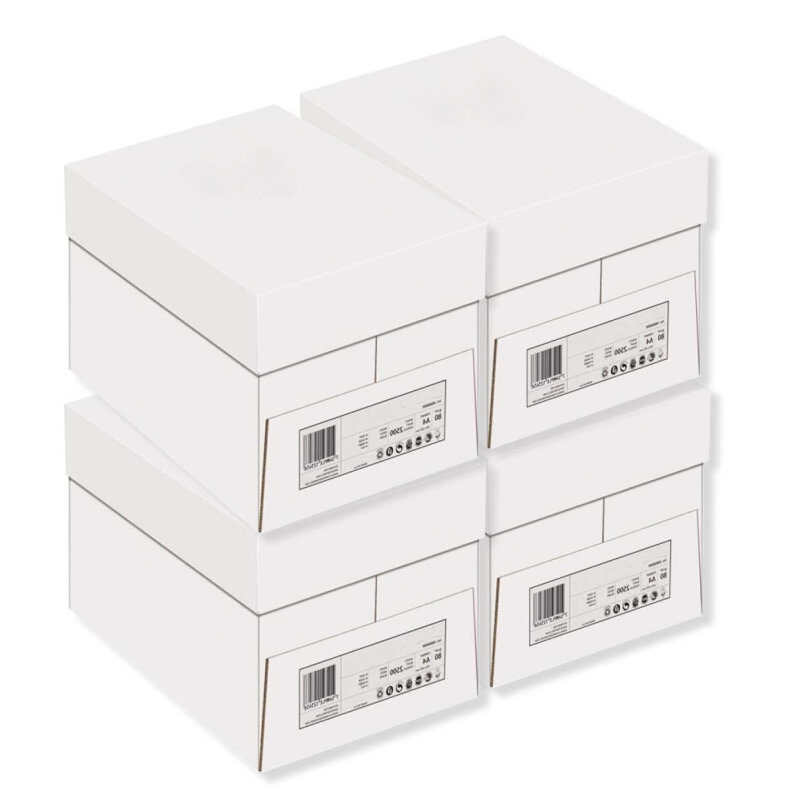 BASIC Universal Kopierpapier weiss A4 80g - 4 Kartons (10000 Blatt)
