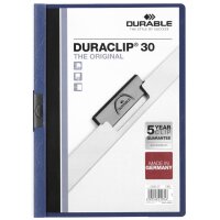 DURABLE Klemmhefter DURACLIP ORIGINAL 30, DIN A4, dunkelblau