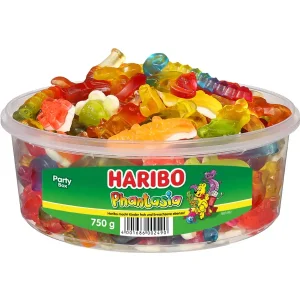 HARIBO Fruchtgummi Saure Bärenzungen, 150er Runddose