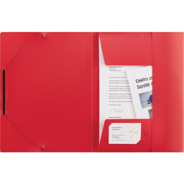 KOLMA Dossier de coll. Penda A4 11.067.04 opak rouge