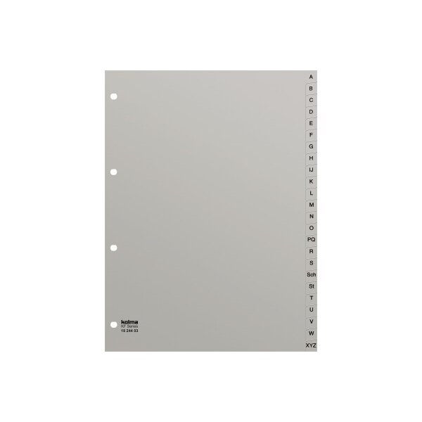 KOLMA Register KolmaFlex A4 18.244.03 grau A-Z 24-teilig