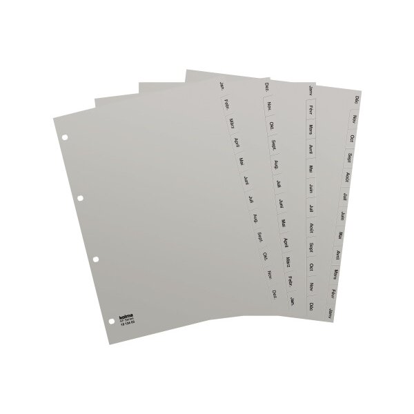 KOLMA Répertoires KolmaFlex A4 18.123.03 gris Dez-Jan AL