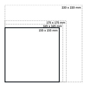 METTLER Enveloppe couleur 155 x 155 sans fenêtre...