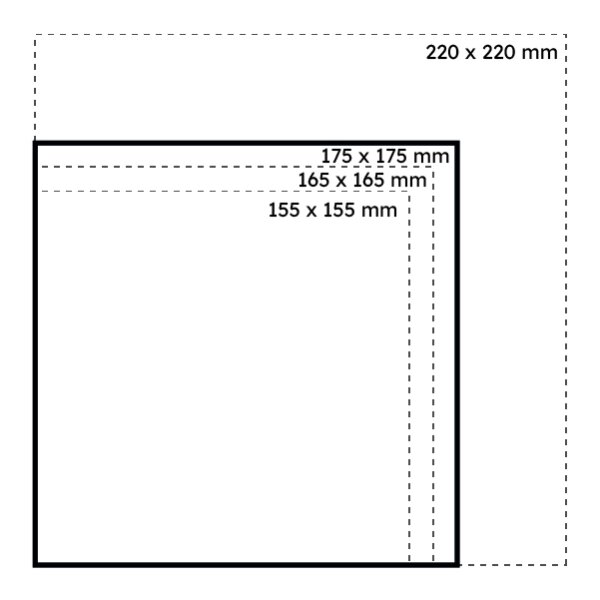 METTLER Enveloppe couleur 175 x 157 sans fenêtre bleu clair 120g - 500 pièces
