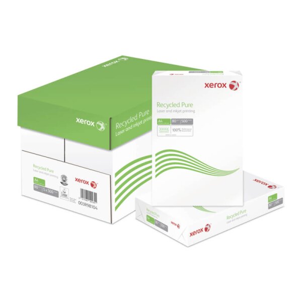 XEROX Recycled Pure Papier recycl&eacute; blanc A4 80g - 1 palette (100000 feuilles)