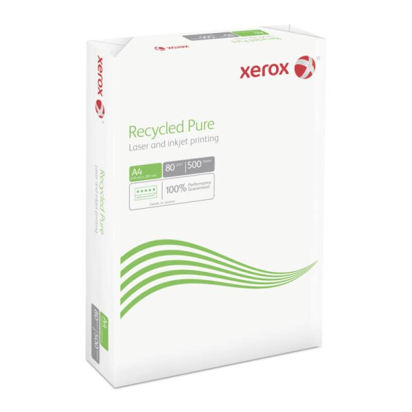 XEROX Recycled Pure Papier recycl&eacute; blanc A4 80g - 1 palette (100000 feuilles)
