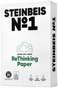 Steinbeis Multifunktionspapier Nr.1, A4, 80 g qm, weiss