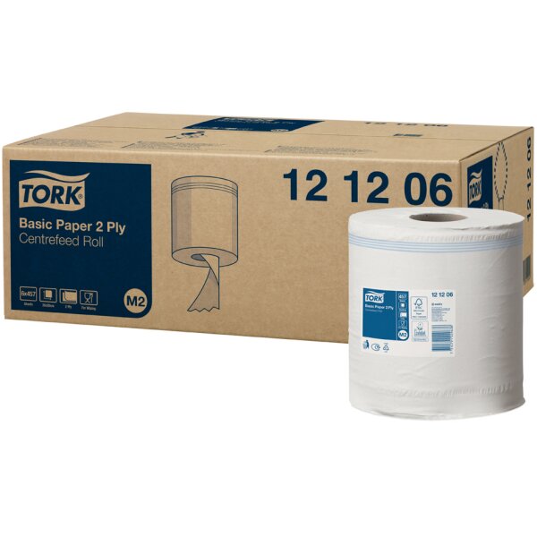 TORK Mehrzweck-Putzrolle, 2-lagig, weiss, 160 m