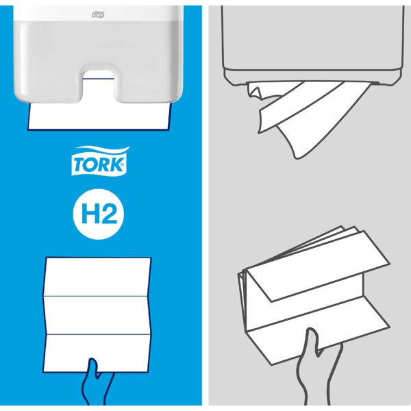 TORK Xpress Multifold Handtuchpapier, 196 x 255 mm, Z-Falz