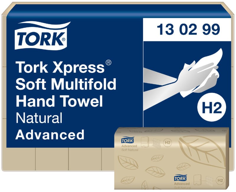 TORK Xpress Essuie-mains interfoli&eacute;, 213x240mm, pliage en Z