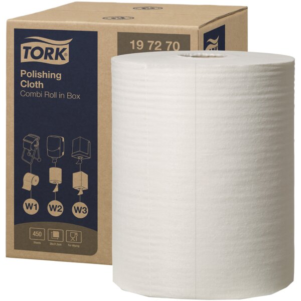 TORK Polier-Putzrolle, 1-lagig, weiss, 171 m