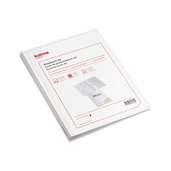 KOLMA Sichtbuch Vario A4 03.746.16 weiss 40 Taschen
