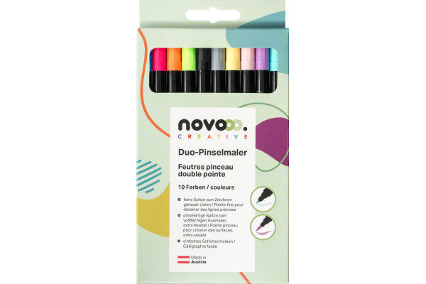 NOVOOO Duo-Pinselmaler 31473 assortiert 10 St&uuml;ck