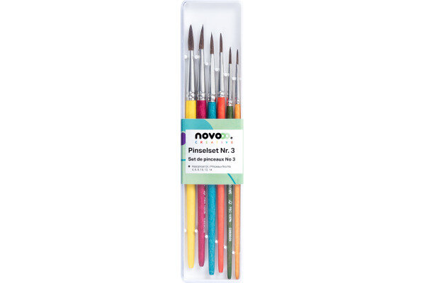 NOVOOO Set de pinceaux Nr. 3 93942-9904 6-pi&egrave;ces