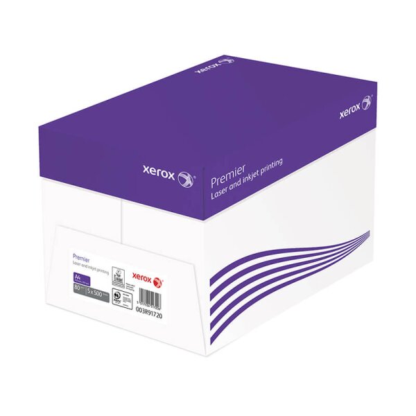 XEROX Premier FSC Businesspapier weiss A4 80g - 1 Karton (2500 Blatt)