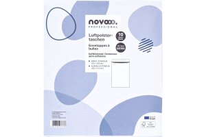 NOVOOO Enveloppe molleton Gr.5 E-1712149 blanc, 240x270mm...