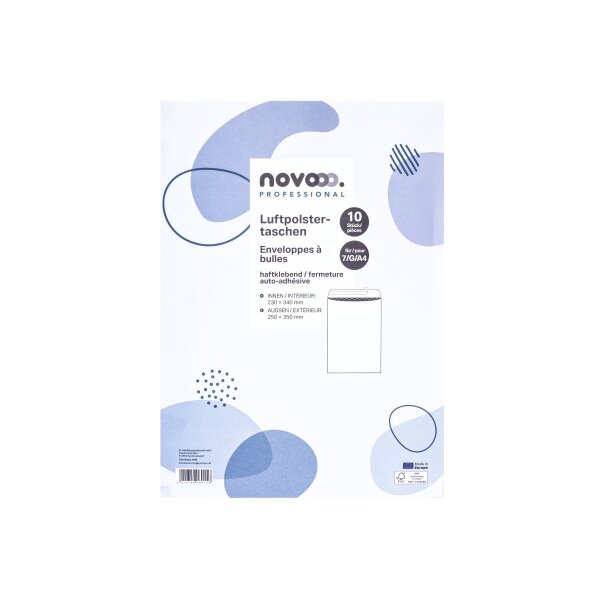 NOVOOO Luftpolstertasche Gr.7 E-1712142 weiss, 250x350mm 10 St&uuml;ck