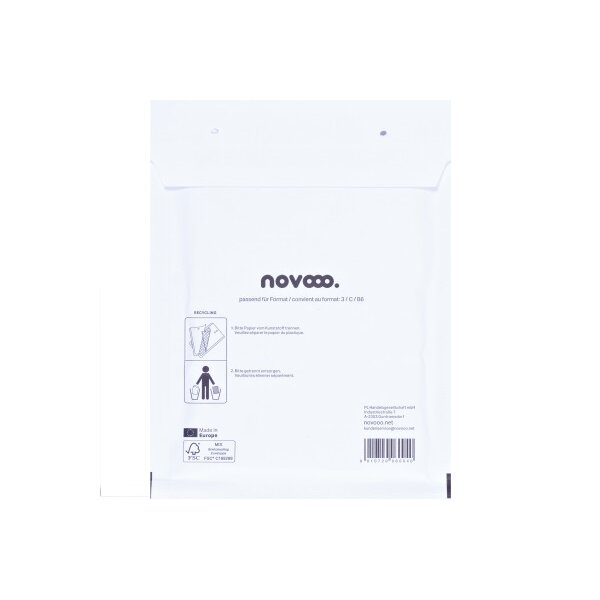 NOVOOO Luftpolstertasche Gr.3 E-1712136 weiss, 170x225mm 100 Stück