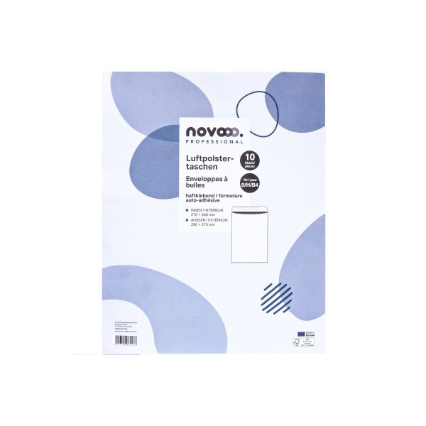 NOVOOO Luftpolstertasche Gr.8 E-1712143 weiss, 290x370mm 10 Stück