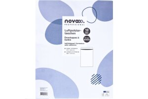 NOVOOO Enveloppe molleton Gr.8 E-1712143 blanc, 290x370mm...