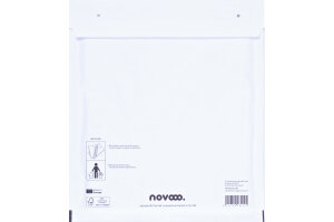 NOVOOO Enveloppe molleton Gr.5 E-1712140 blanc, 240x270mm...