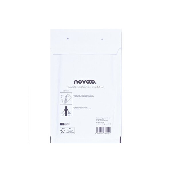 NOVOOO Luftpolstertasche Gr.2 E-1712134 weiss, 140x225mm 100 St&uuml;ck
