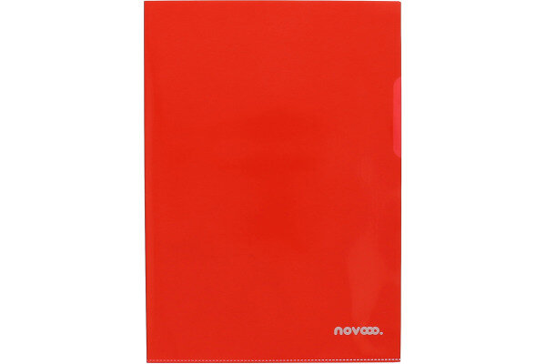 NOVOOO Pro Sichtmappen 120my A4 400197759 rot genarbt 100 St&uuml;ck