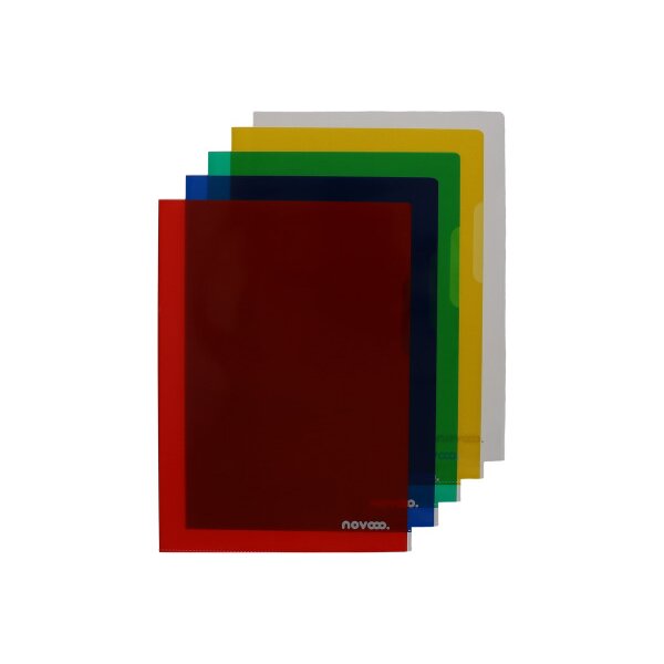 NOVOOO Pro Sichtmappen 140my A4 400197775 assortiert glatt 100 Stück
