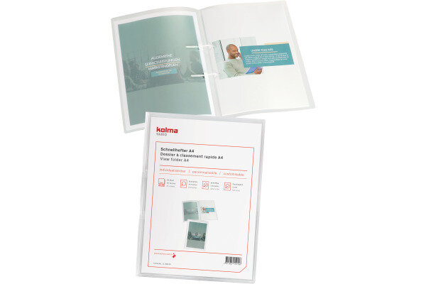KOLMA Schnellhefter Vario A4 11.008.00 transparent,KolmaFlex 80 Blatt