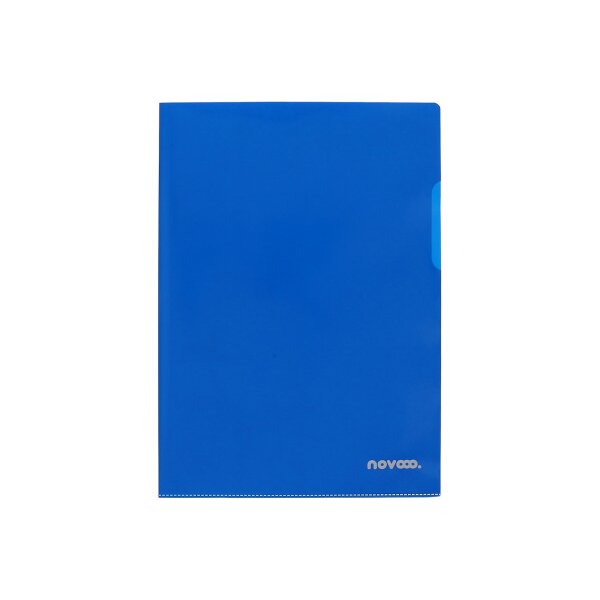 NOVOOO Pro Sichtmappen 140my A4 400197666 blau glatt 10 Stück