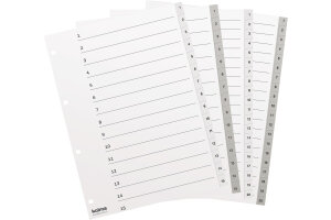 KOLMA Register KolmaFlex A4 18.120.16 weiss 1-20
