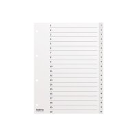 KOLMA Register KolmaFlex A4 18.120.16 weiss 1-20