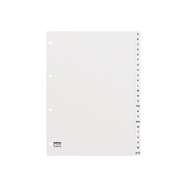 KOLMA Register KolmaFlex A4 18.244.16 weiss A-Z 24-teilig