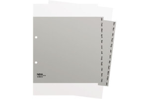 KOLMA Register LongLife A4 1/2 H. 19.581.03 grau Dez-Jan DE