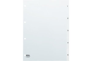 KOLMA Register Vista A4 21.554.00 transparent 1-5