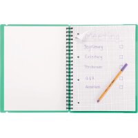 KOLMA Cahier spir.EASY KolmaFlex A4 06.550.01 vert, quadrillé 5mm 100 feuil.