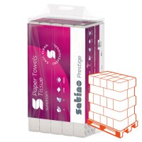 SATINO Prestige Essuie-mains pliage en Z 2 couches, 240 x...