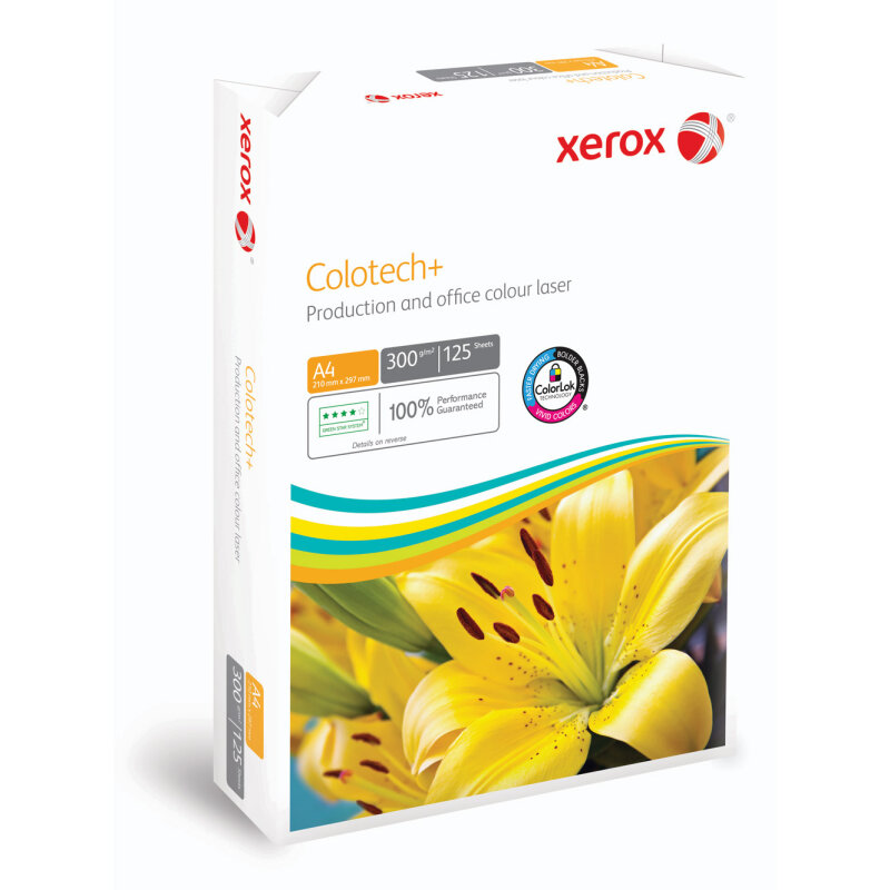 XEROX Colotech+ Papier Laser couleur blanc A4 300g - 1 Palette (24000 Feuilles)