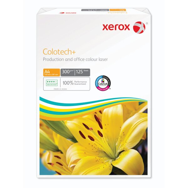 XEROX Colotech+ Papier Laser couleur blanc A4 300g - 1 Palette (24000 Feuilles)